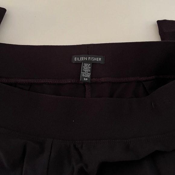 SOLD - On another Plstform! Eileen Fisher Washable Women Pull On Black Pants S/P - Picture 3 of 9